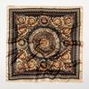 Modisches quadratisches Seidentuch für Damen Haarband Weiches Halstuch Vintage Hijab Blumenmuster Kopftuch Damen Pashmina Bandana