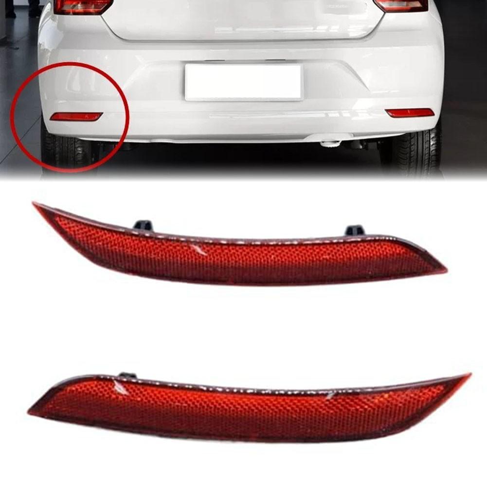 For POLO Compatible Bumper Reflector Red ABS Material Fits Years 2014 To