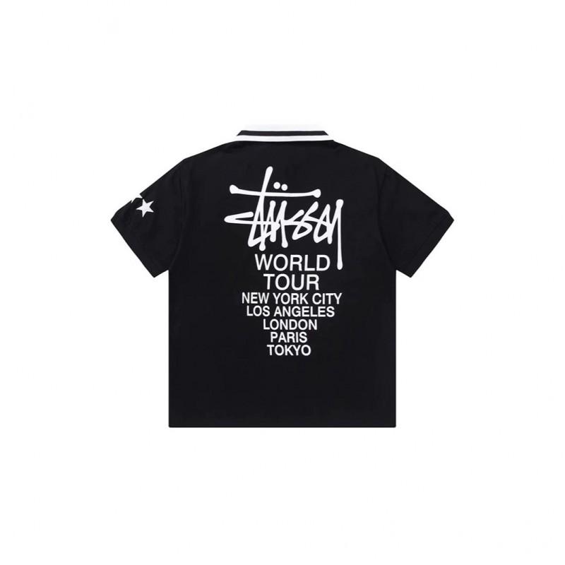 Unisex Oversized Cotton T-Shirt With Minimalist Embroidered Letter Casual Top Teens Young Adults