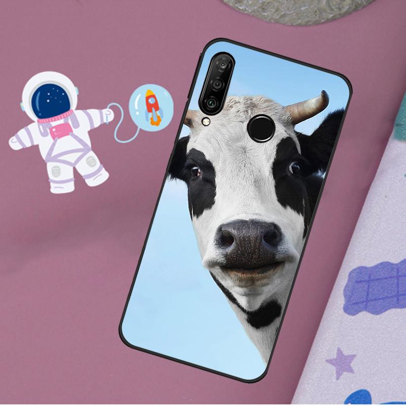 Funny Cow Face For Huawei Nova 5T 9 10 SE 7i 8i 11i 12i Y60 Y61 Y70 Y72 Y73 Y90 Y91 P20 P40 P30 Lite Case
