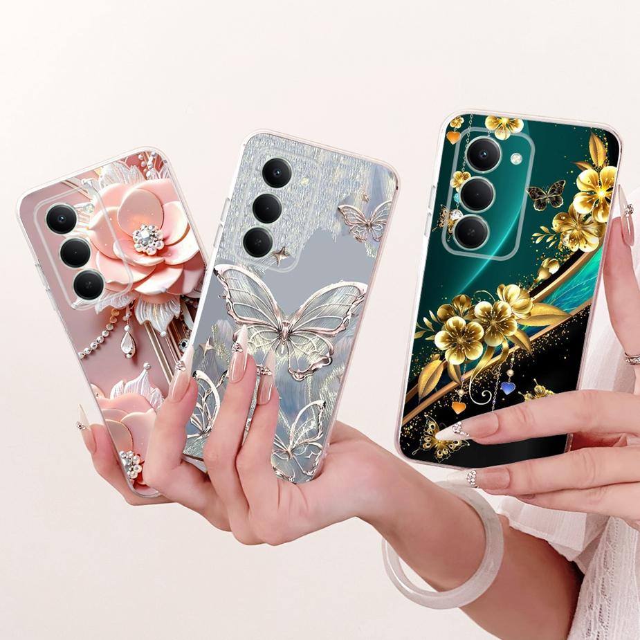For Xiaomi Redmi 15 4G Case Redmi15 5G Beautiful Butterfly Painted Cover Soft Slim Phone Case For Xiaomi Redmi 15 5G Fundas Bags