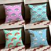 Neon rainbow Cushion Cover Reversible Soft Durable Pillow Cover Home  Car MultiScene Use for Daily Comfort
