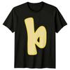 Letter T Initial Alphabet Letters Mens T-Shirt Womens Tee Graphic Unisex