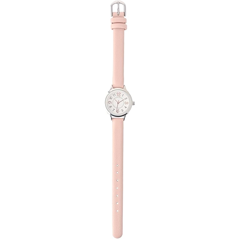 

[Field work] watch analog leather belt ladies made in Japan GY074 mallow (white, pink)