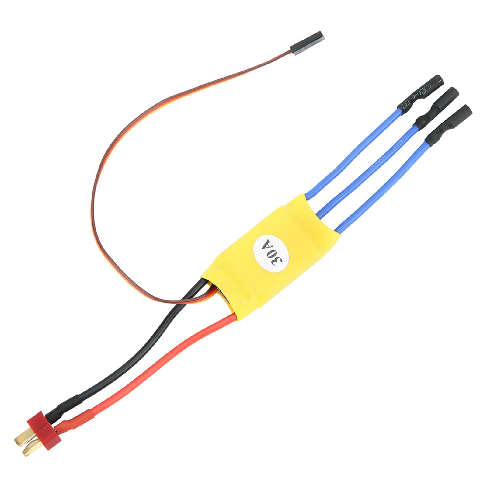 

30A ESC T Plug 3.5mm Quadcopter Drone Brushless ESC Upgrade Part AccessoryYellow
