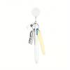 Portable Stationery Set,   Can Cut Gauze, Extendable Zipper Badge Clip