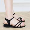 Summer new wedge heel sandals annual open-toed beach shoes comfortable shoes with skirts