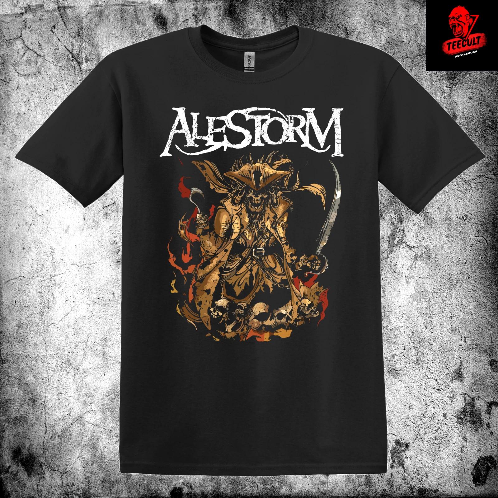 Men s and Women s T-shirts Alestorm Death Metal Rock Band Unisex Heavy Cotton XXL
