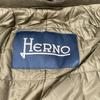 Herno PE0013U Khaki Beaver Fur Stand-Up Collar P-Coat Coat 48 khakiUsed