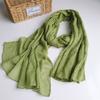 Cotton And Linen Solid Color Thickened Scarf Oversized Soft Women'S Shawl Warm Korean Version Of Fashion Silk Scarf