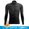Team 2024 Men Cycling Jersey Winter Thermal Fleece Long Sleeve MTB Bicycle Warm Jacket Road Bike MTB Clothing Outdoor Sportswear