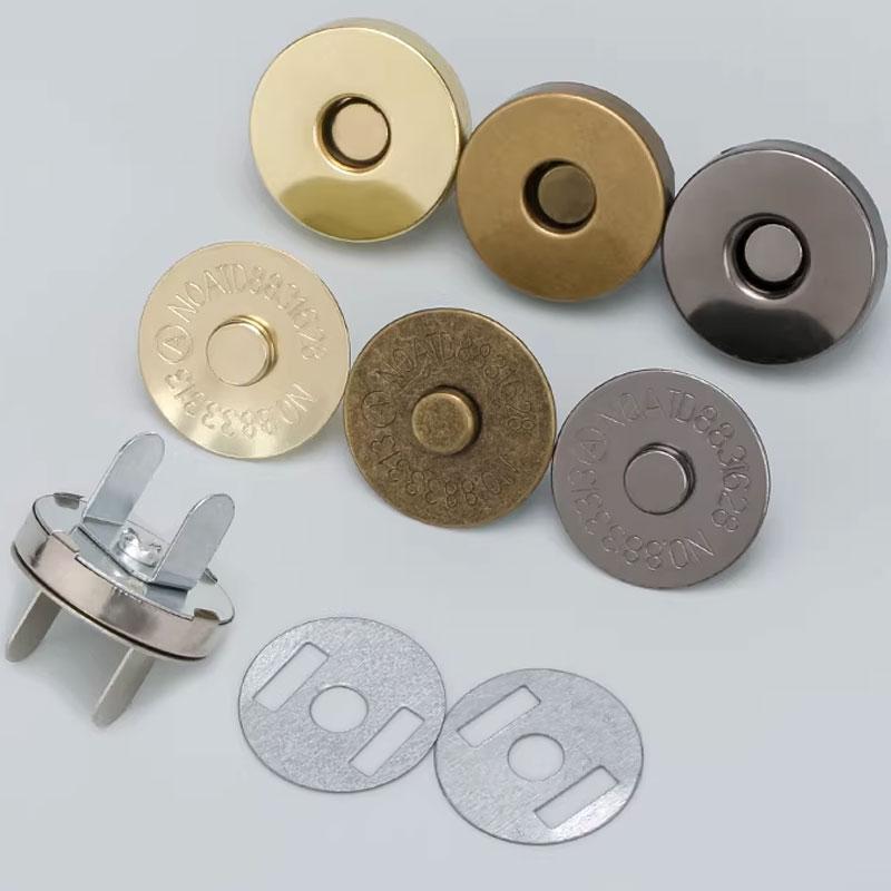 Metal Magnetic Snap Fasteners for Bags, Wallets, Coats & Luggage