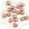 1pc Cute Rabbit Beads Brown Bear Beads  Apple Beads DIY Key Chain Backpack Chain Accessories