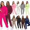 European Winter Women's Printed Hoodie & Pants Set
