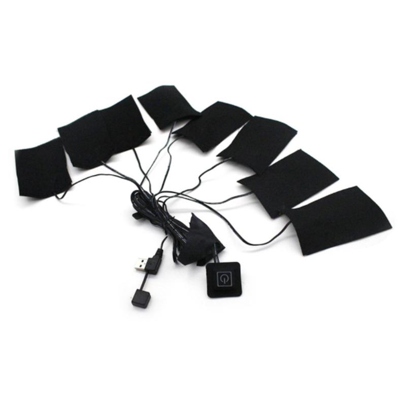 USB-Heizung Faser-Heizkissen Elektrisches Heizkissen für Nacken Rücken Bauch Lendenwirbelsäule Haustier-Wärmer für Damen Herren