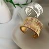 Vintage Gold Color Multi-Layer Opening Wide Cuff Bracelet for Women Exaggerated Metal Lines Wrist Bracelet Party Jewelry Gift