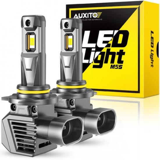 AUXITO 9012 LED HIR2 Bulbs High Low Beam 120W Headlight 6500K White Super Bright