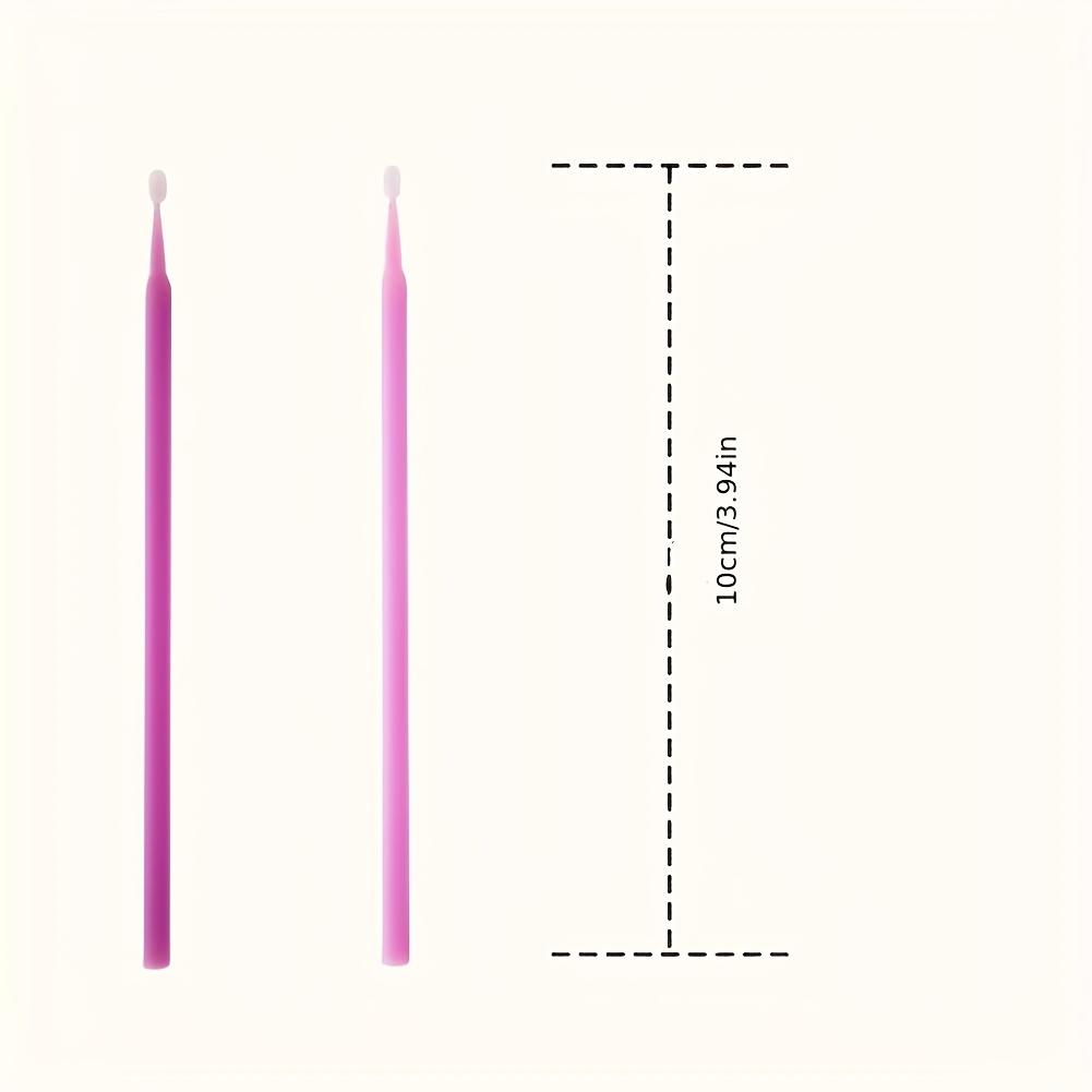 50pcs Pink Micro Applicator Brushes Disposable Tools for Precise Eyelash Extensions, Mascara Application, Makeup Cleaning Ideal for Beauty Salon Use