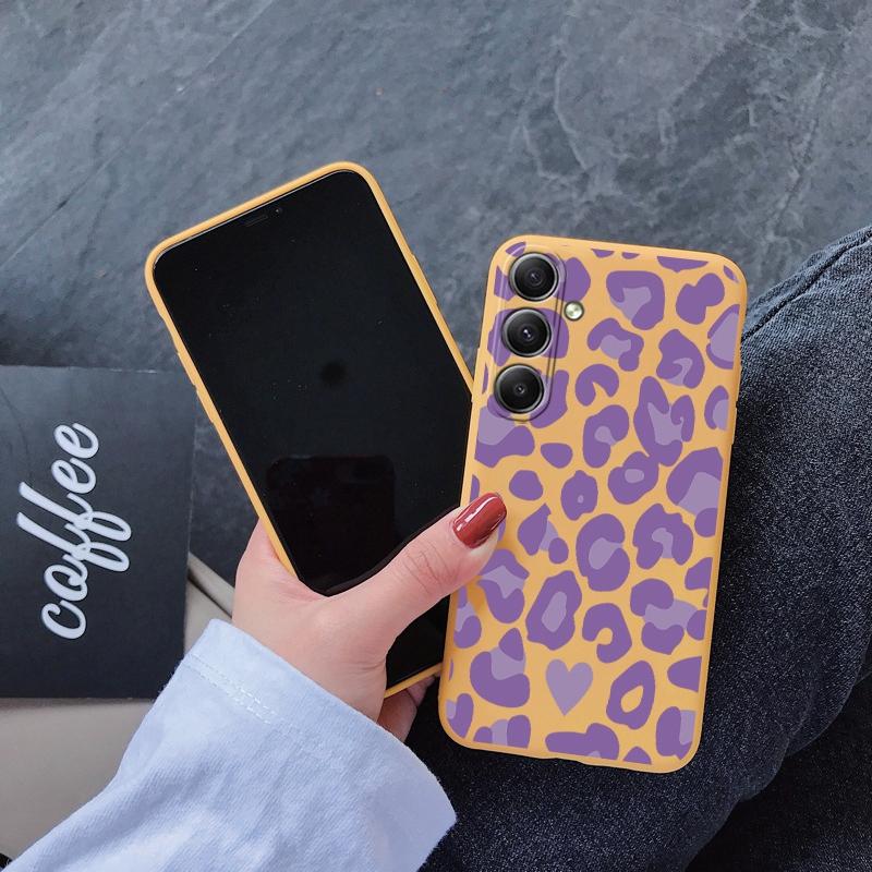 

М який силіконовий чохол Leopard Yellow для Xiaomi Redmi Note 13 Pro 13C Poco M6 Samsung A35 A55 A34 Huawei Honor Realme Camera Protective Shockproof Cover Redmi 13C 4G