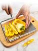 Stainless steel blade cheese bread cutter, cheese butter calibrated slicer, small kitchen baking tool