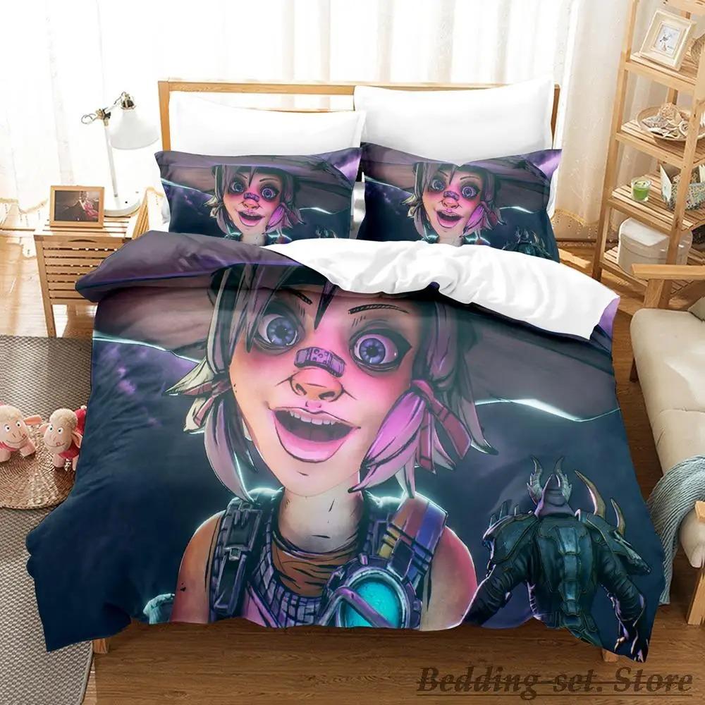 Game Tiny Tina's Wonderlands Bedding Set Single Twin Full Queen King Size Bed Set Adult Kid Bedroom Duvetcover Sets Anime