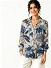 Women Lapel Long Sleeve Chinese Floral Print Shirt, Thin Blouse for Office Work, Daily Wear, Party & Vacation