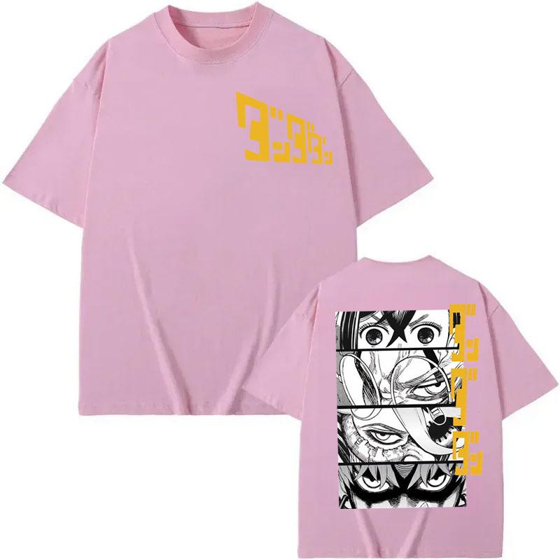 Japanese Manga Dandadan Graphic T Shirts Men Women Cartoon Short Sleeve T-shirts High Quality Cotton Oversized T-shirt