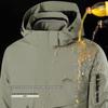 MONTAGUT Men's 5-in-1 Multi-Pocket Waterproof Windproof Mountaineering Jacket