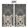 Abstract striped cheetah pattern polyester microfiber beach towel is highly absorbent, suitable for swimming and beach outings