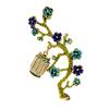 Rhinestone Lantern Plum Bossom Brooches For Women Vintage Chinese Feng Design Pin Colors Avaialble