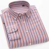 Men's Long Sleeve Washed Oxford Button-Down Shirt with Pocket, 100% Cotton Soft Comfortable Casual Fashion Spring Fall Menwear