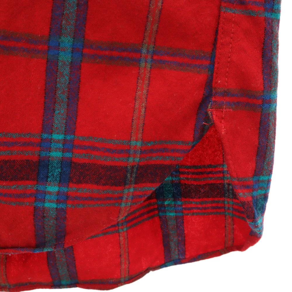 PENDLETON 70s Made in USA Vintage Check Pattern Long sleeve flannel Button down shirt Men's Used