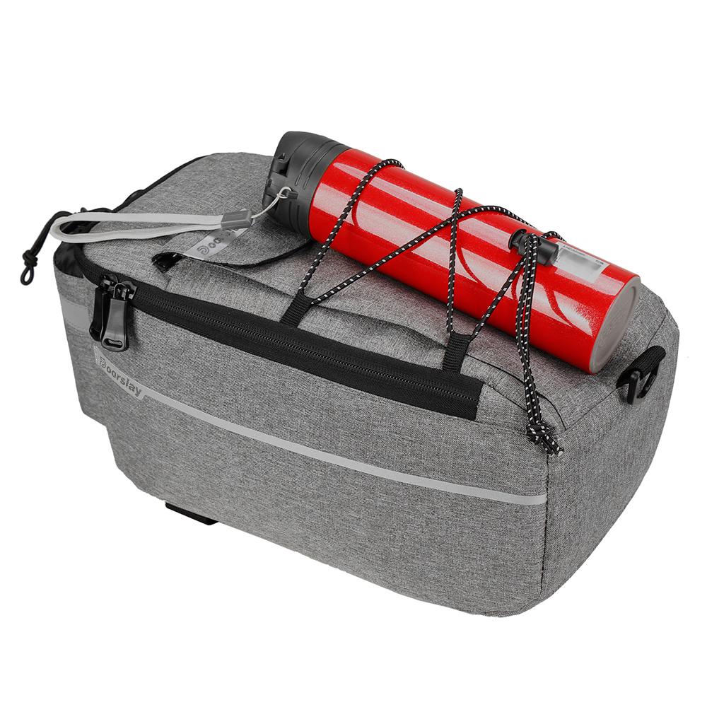 Doorslay Insulated Trunk Cooler Bag Cycle Bicycle Rear Rack Storage Luggage Bag Reflective MTB Bike Pannier Bag