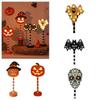 Atmosphere Lamp Halloween Wooden Night Light LED Pumpkin Ornament Lantern Party Desk Ornament