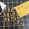 Golden Mirror Acrylic Cake Decoration Happy Birthday English Alphabet Roman Number Wedding Party Cake Topper Cupcake Insert Flag