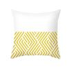 Yellow Geometric Simple Pattern Decorative Pillowcase Cushion Pillowcase Bedding Decoration