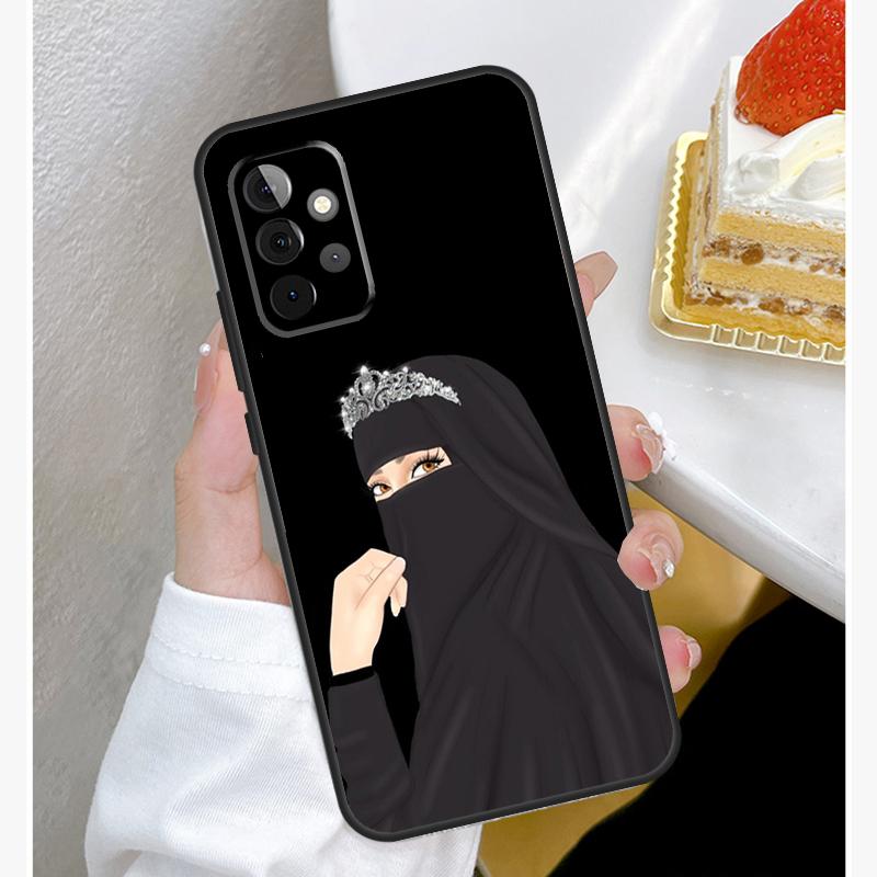 Niqab Königin Islamische Muslima Frau Hülle Für Samsung Galaxy A55 A35 A15 A14 A34 A54 A73 A53 A33 A23 A13 A12 A32 A52 A51 Hülle