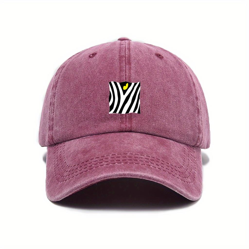 Trendy printed baseball cap for daily casual commuting, suitable for both men and women in hip-hop style
