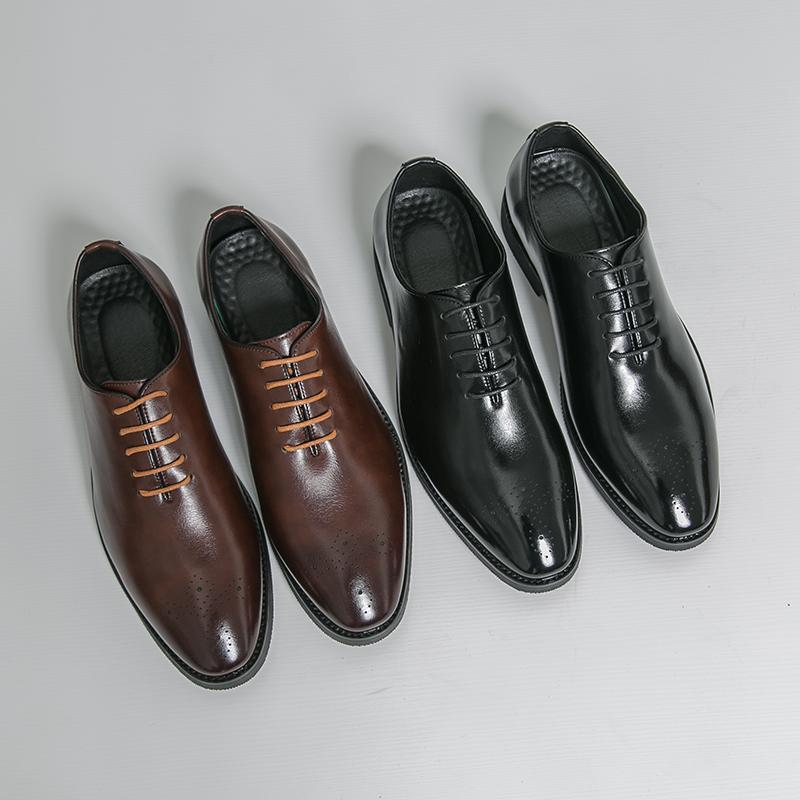 Męskie Buty Eleganckie Trend Ślubne Społeczne Codzienne Skórzane Męskie Biurowe Codzienne Buty Biznesowe Formalne Buty Oxford Męskie