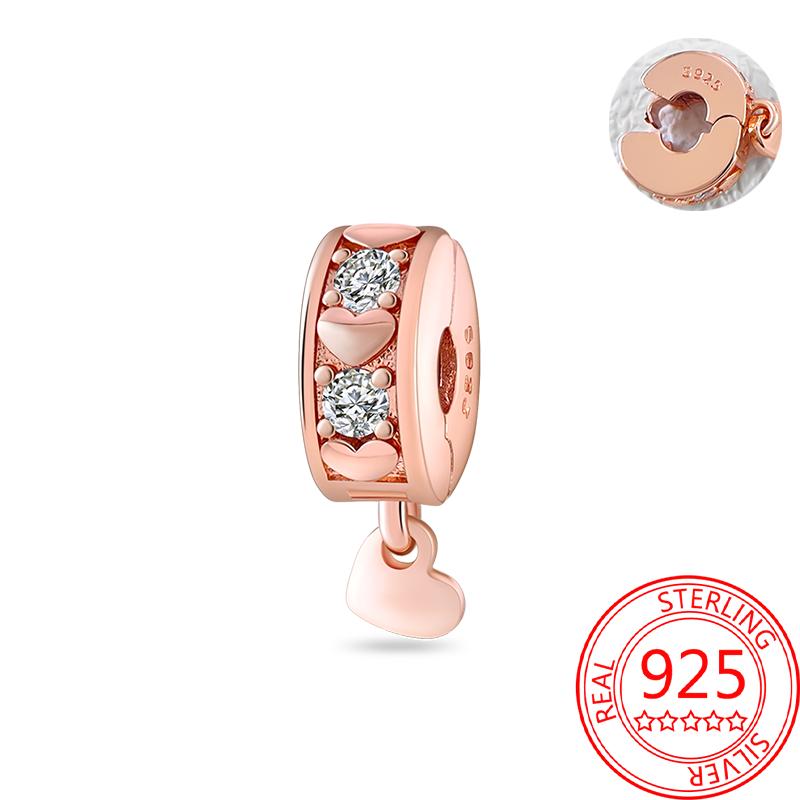 Koperen, echt roségouden, roze octopus, zomerschildpad, hartvormige hanger, geschikt voor originele armbanden, kettingen, armbanden voor meisjes