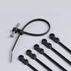 100PCS Nylon Cable Management Tie Buckles Automatic Locking Feature 4.8mm Hole Diameter for Dependable Organization Needs