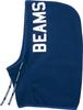 ZETT Baseball Neckwear by BEAMS DESIGN Hooded Neck Navy X White Free Made In BFN79803 Warmer, (2911), Size, Japan,