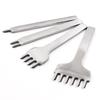Spacing Punch Tool for Leather Hole Punches Tool Lacing Stitching Sewing DIY Leather Craft Tools 1/2/4/6 Prong