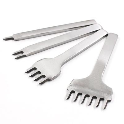 Spacing Punch Tool for Leather Hole Punches Tool Lacing Stitching Sewing DIY Leather Craft Tools 1/2/4/6 Prong