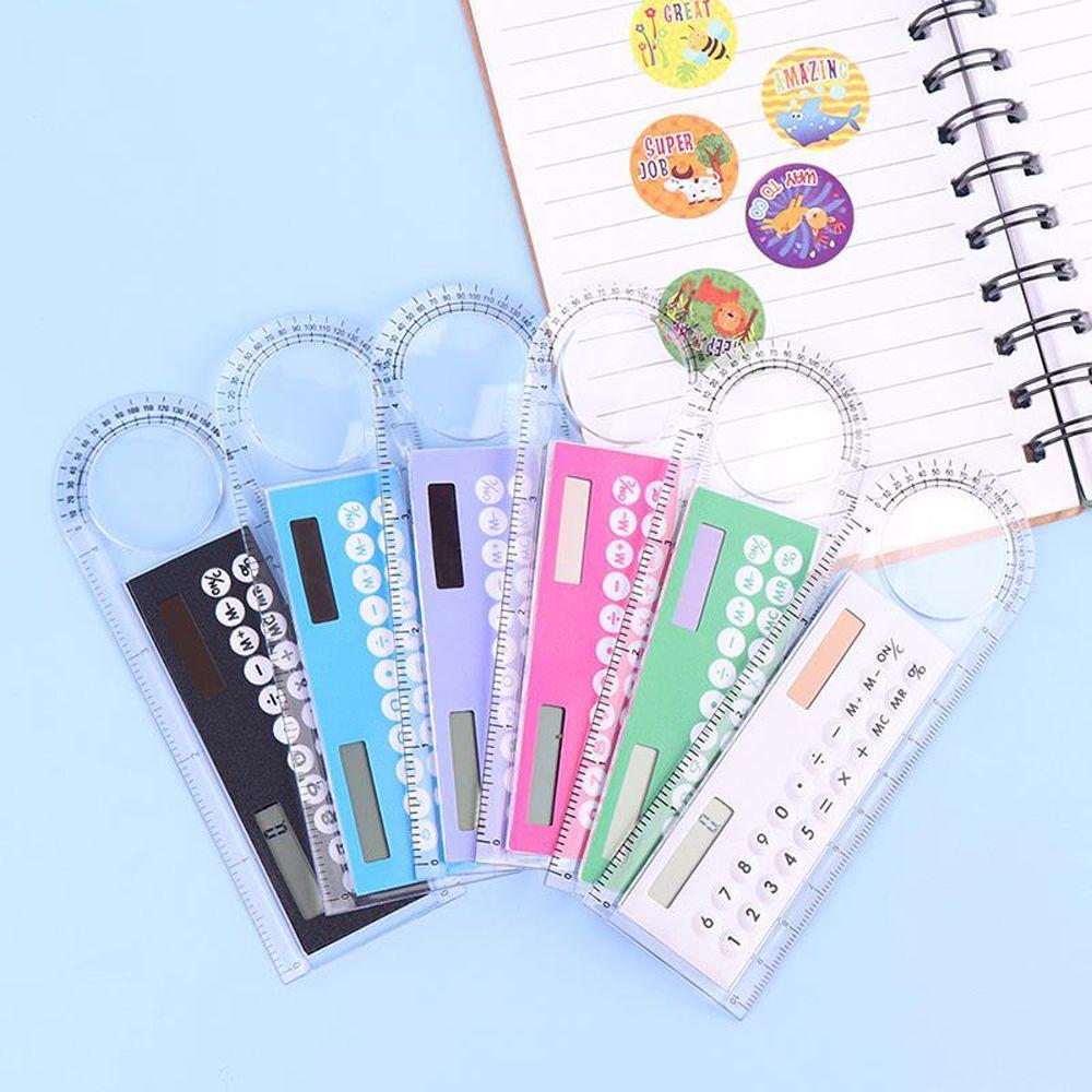 Learning Crafts Solar Energy Ruler Calculator With Magnifier Transparent Ruler Ruler Calculator