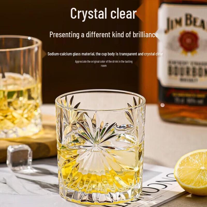 Luxury Classic Striped Whiskey Glass