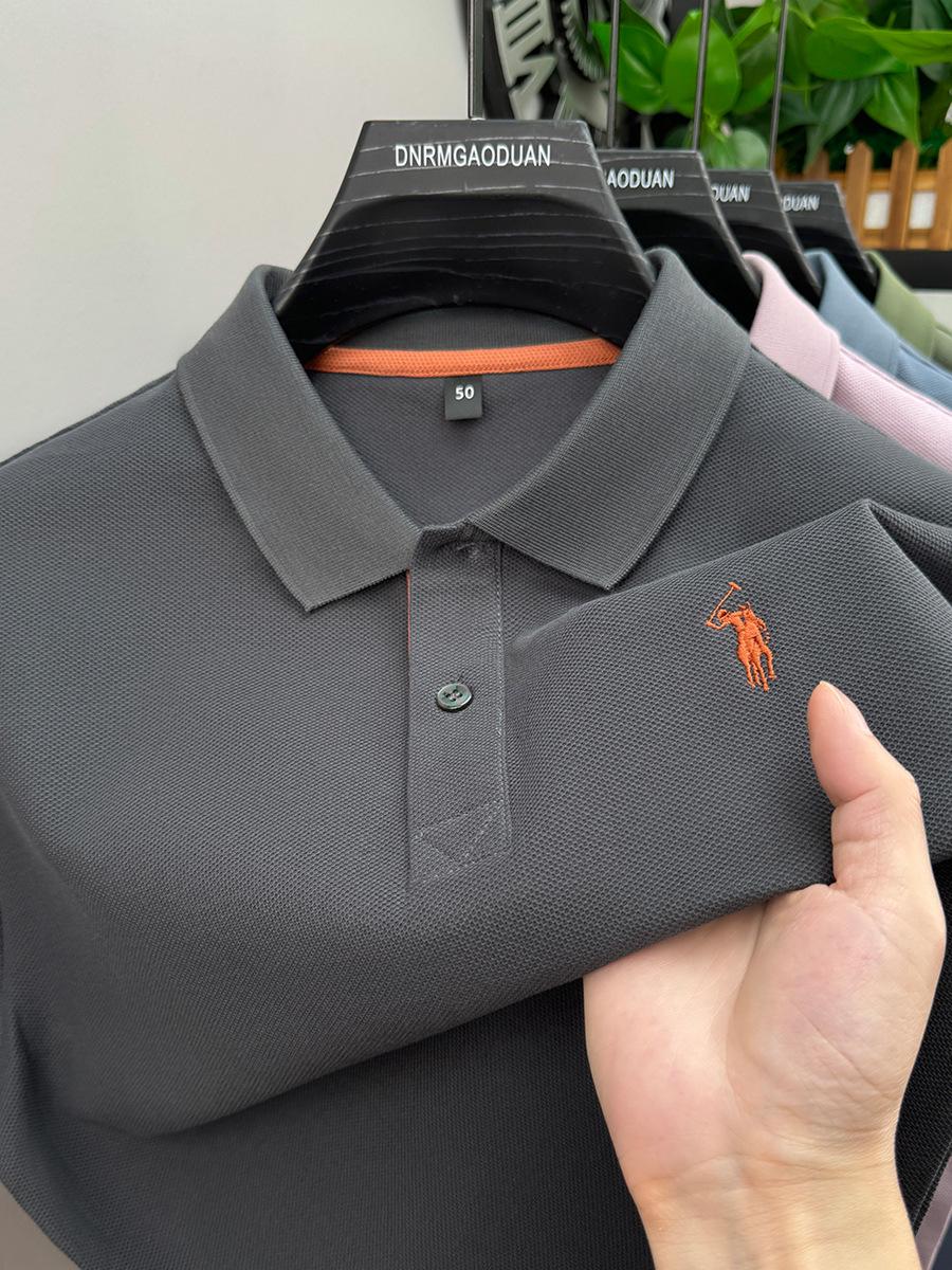 

Летняя хлопковая повседневная рубашка премиум-класса с коротким рукавом 2025 года, дышащая, не мнущаяся, не требующая глажки, однотонного дизайна XL