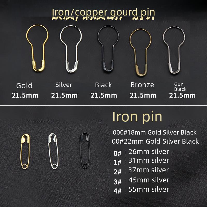 Ace de siguranță metalice pentru îmbrăcăminte cu cataramă tip dovleac - Ace mici pentru etichete