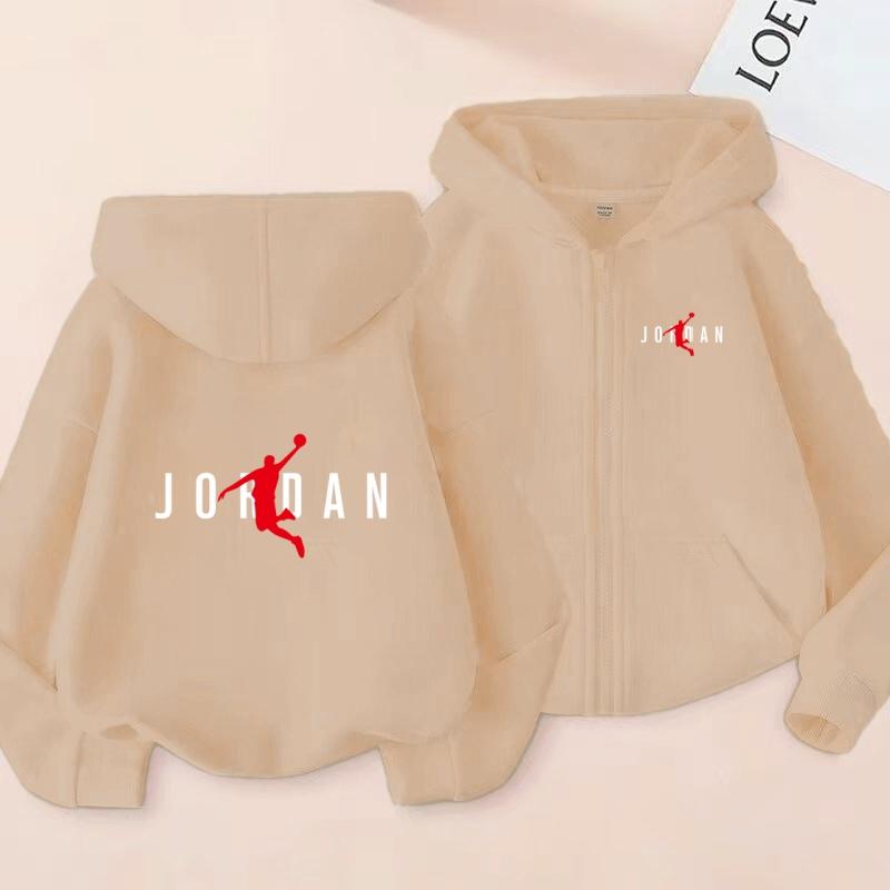 Hot-selling Basketball Star Print Kids Charming Clothes Zipper Style Hoodie Girls Boy 3-12 Years Leisure Fashion Sweatshirt Coat