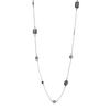 Geometric Crystal Long Sweater Chain Necklace for Women Metal Chain Necklace Fashion Jewelry Gift